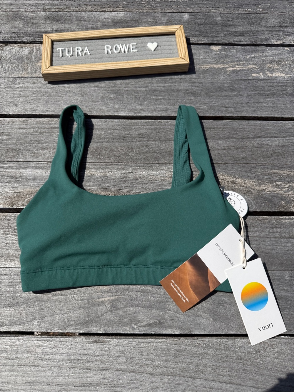 Vuori Daily Bra Ivy Green Size XS NWT ‎ Sports bra Light Support